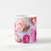 Herrliche romantische Rosen-blaue/rosa mit Kaffeetasse (Mittel)