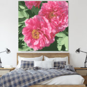 Herrliche Rosa-Pony auf der Leinwand. Leinwanddruck (Insitu (Schlafzimmer))