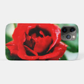 Herrliche rote Rose mit Morgentauben Case-Mate iPhone Hülle (Rückseite (Horizontal))