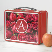 Herrliche Rote Rosen Mittagspause Metall Brotdose (Beispiel)