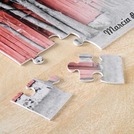 Herrliche rote Scheune Puzzle (Seite)