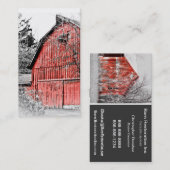 Herrliche rote Scheune Visitenkarte (Vorne/Hinten)