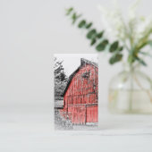 Herrliche rote Scheune Visitenkarte (Stehend Vorderseite)