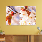Herrliche Sakura-Blume. Hanami-Frühlingszeit Leinwanddruck (Insitu (Wohnzimmer))