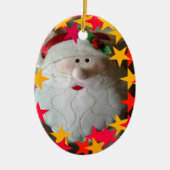 Herrliche Sankt-Weihnachtsverzierung Keramik Ornament (Vorne)