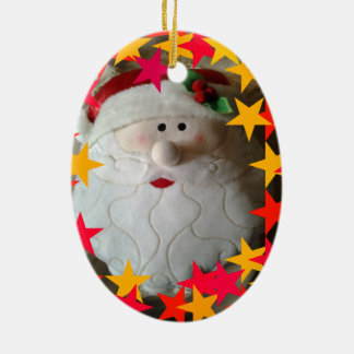 Herrliche Sankt-Weihnachtsverzierung Keramik Ornament