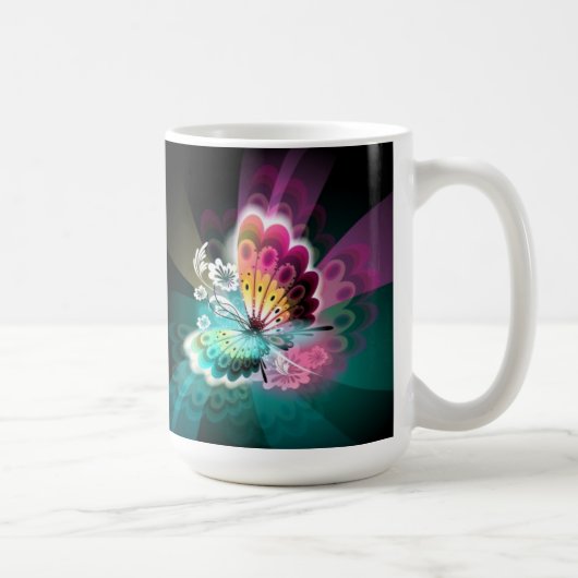 Herrliche Schmetterlings-Tasse Kaffeetasse (Rechts)