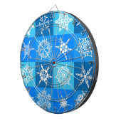 HERRLICHE SCHNEEFLOCKEN DARTSCHEIBE (Vorderseite rechts)