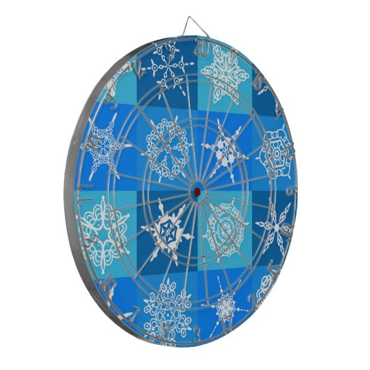 HERRLICHE SCHNEEFLOCKEN DARTSCHEIBE (Vorderseite Links)