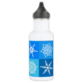 HERRLICHE SCHNEEFLOCKEN EDELSTAHLFLASCHE (Rechts)