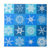 HERRLICHE SCHNEEFLOCKEN FLIESE (Vorderseite)