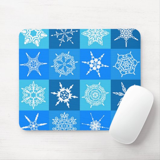 HERRLICHE SCHNEEFLOCKEN MOUSEPAD (Mit Mouse)