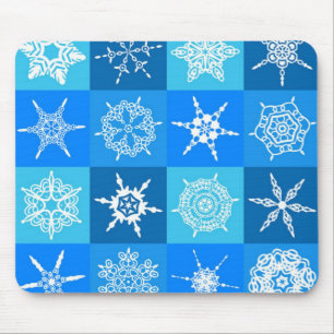 HERRLICHE SCHNEEFLOCKEN MOUSEPAD