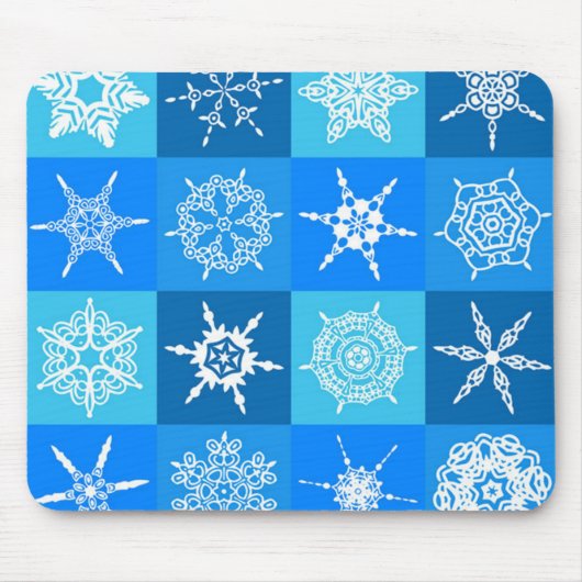 HERRLICHE SCHNEEFLOCKEN MOUSEPAD (Vorne)