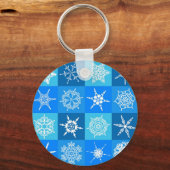 HERRLICHE SCHNEEFLOCKEN SCHLÜSSELANHÄNGER (Vorderseite)
