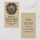 Herrliche Sonne im Hintergrund Visitenkarte (Vorne/Hinten)