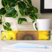 Herrliche Sonnenblume Namensplakette