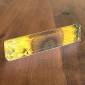 Herrliche Sonnenblume Namensplakette (Seite)