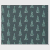 Herrliche Spruce-Bäume Weihnachts-/Feiertagsgestal Geschenkpapier (Flach)