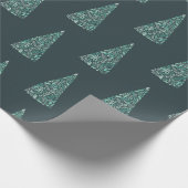 Herrliche Spruce-Bäume Weihnachts-/Feiertagsgestal Geschenkpapier (Ecke)