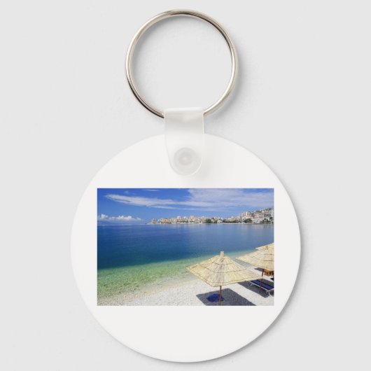 HERRLICHE STRAND-ANSICHT SCHLÜSSELANHÄNGER (Vorderseite)