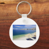 HERRLICHE STRAND-ANSICHT SCHLÜSSELANHÄNGER (Vorderseite)
