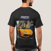 Herrliche Supercar Männer's T - Shirt Design. (Rückseite)