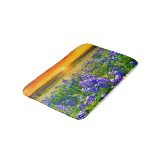 herrliche Texasbluebonnets Badematte (Schrägansicht)
