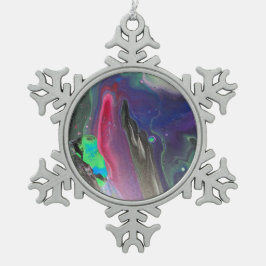 Herrliche und exquisite Weihnachtsbaumschmuck! Schneeflocken Zinn-Ornament