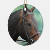 Herrliche Warmblood Pferdeverzierung Keramik Ornament (Links)