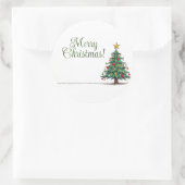 Herrliche Weihnachtsaufkleber Runder Aufkleber (Tasche)