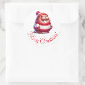 Herrliche Weihnachtsaufkleber Runder Aufkleber (Tasche)