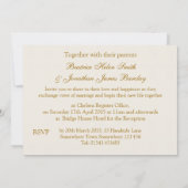 Herrliche weiße SahneRosen, die Einladung Wedding (Rückseite)