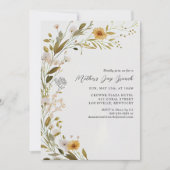 Herrliche Wildblume Botanischer Muttertag Brunch Einladung (Vorderseite)