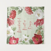 Herrliche Wintertage Wandteppich (Vorderseite)