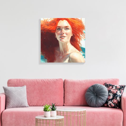 Herrlicher Abstieg aus dem Wasser Leinwanddruck (Insitu (Wohnzimmer))