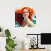 Herrlicher Abstieg aus dem Wasser Poster (Heimbüro)