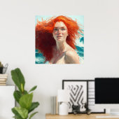 Herrlicher Abstieg aus dem Wasser Poster (Heimbüro)