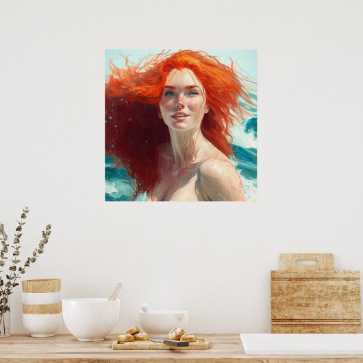 Herrlicher Abstieg aus dem Wasser Poster (Küche)