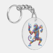 Herrlicher Affenstil Schlüsselanhänger (Vorderseite links)