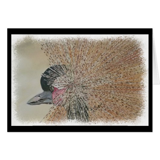 HERRLICHER AFRIKANISCHER KRAN (Vorderseite (Horizontal))