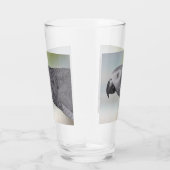 Herrlicher afrikanisches Grau-Papagei Glas (Rechts)