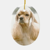 Herrlicher Amerikaner Cocker spaniel Keramikornament (Vorne)