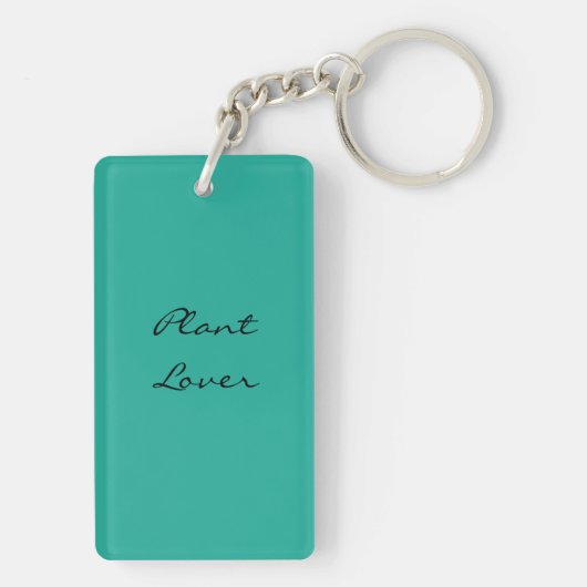 Herrlicher Aquarell-Kaktus im schönen Topf Schlüsselanhänger (Rückseite)