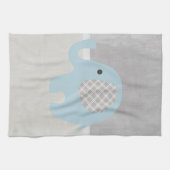 Herrlicher Baby-Elefant im Blau Küchentuch (Horizontal)