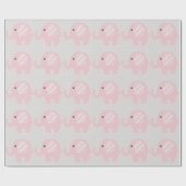 Herrlicher Baby-Elefant im Rosa Geschenkpapier (Flach)
