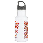 HERRLICHER BLUMENSTRAUSS DER BLÜTE EDELSTAHLFLASCHE (Rückseite)