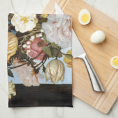 HERRLICHER BLUMENSTRAUSS GESCHIRRTUCH (Viertel Falte)