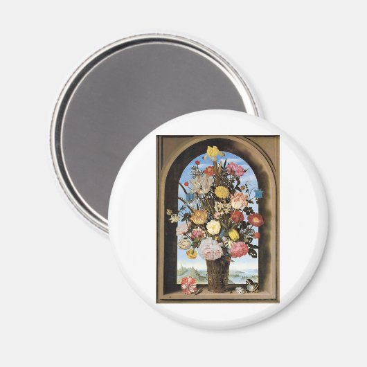 HERRLICHER BLUMENSTRAUSS MAGNET (Vorderseite/Rückseite)