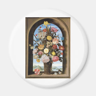 HERRLICHER BLUMENSTRAUSS MAGNET